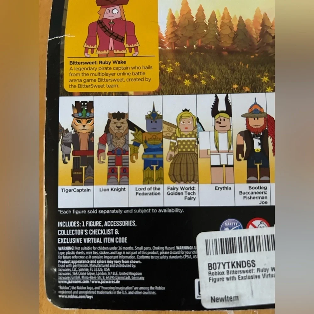 Roblox Figure Bittersweet Ruby Wake w/ Exclusive Item Code New